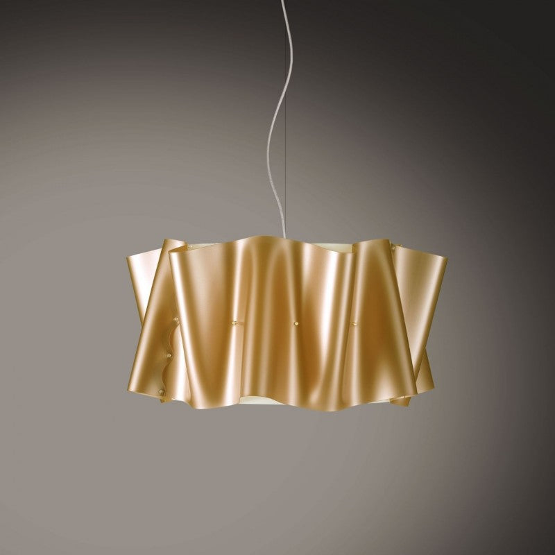 Neue goldene Aufhängung aus verchromtem Metall cm. 50 x 27h