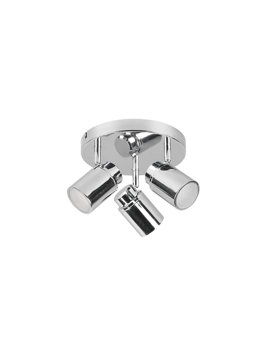 Spotlight 3 verstellbare Spots Metall Chrom Angel Trio Lighting