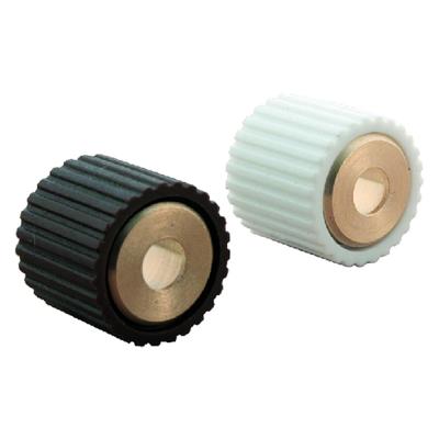 Messing-Regalträger mit Gummi, 8 Stk. – Weiß – 1 Bl