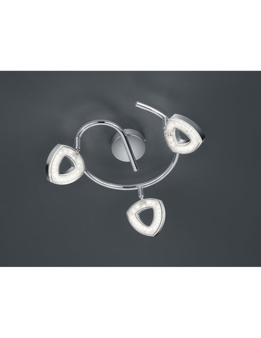 Girandola Tours 3 Spot LED Chrom Strahler Ø25 cm Trio Lighting