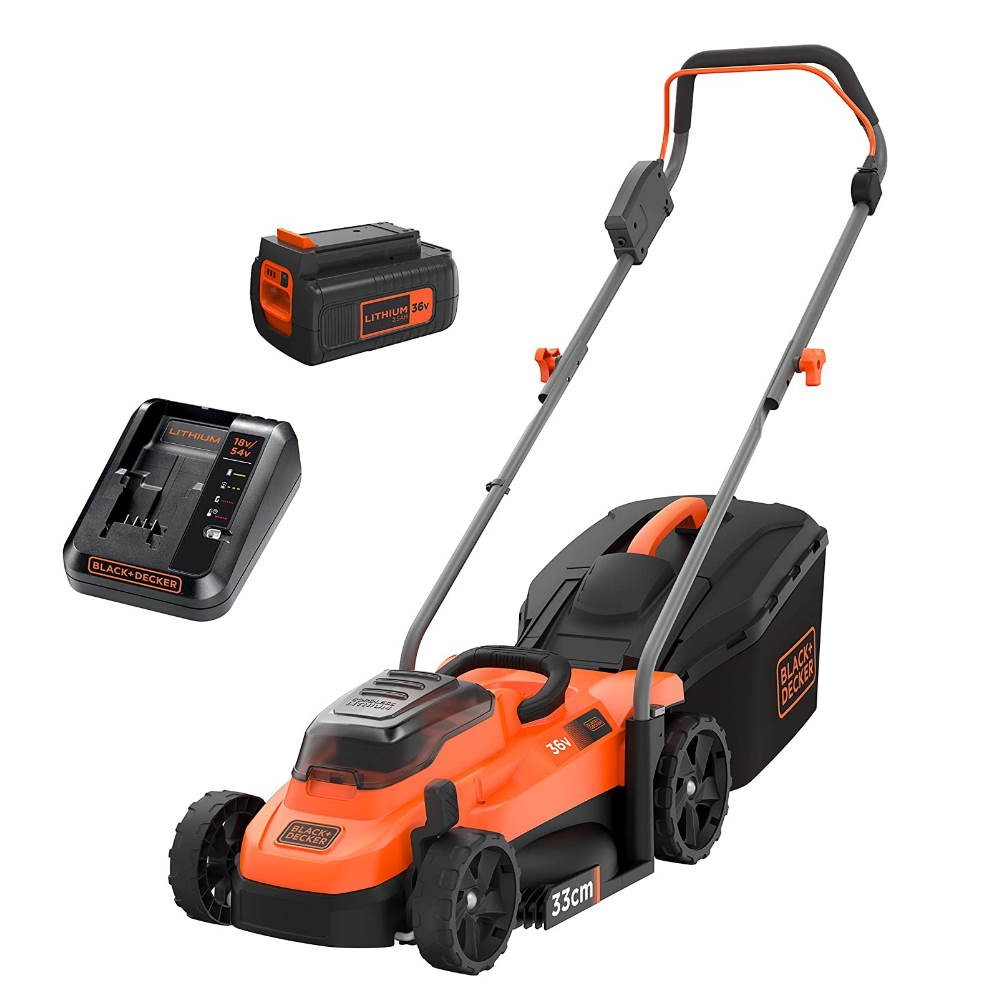Black&Decker BCMW33184L2-QW Akku-Akku-Rasenmäher Doppelakku 18V 4,0 Ah