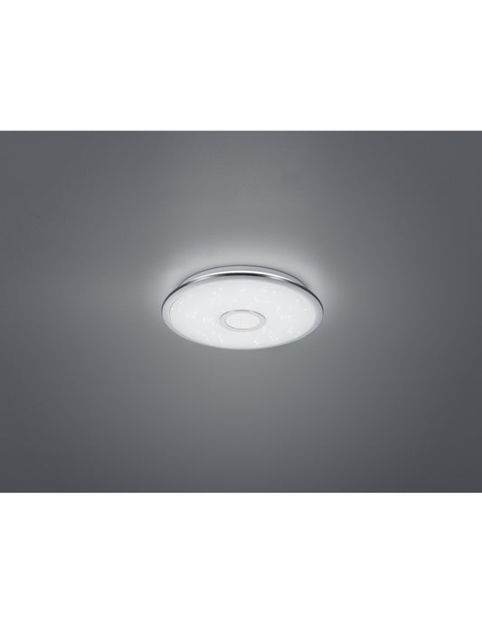 Multifunktionale Deckenleuchte Disco Led Osaka Ø42 cm Chrom Trio Lighting
