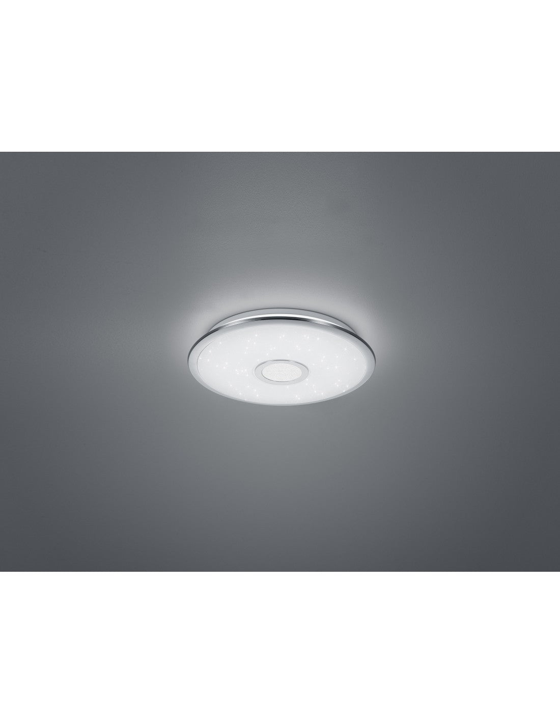 Multifunktionale Deckenleuchte Disco Led Osaka Ø42 cm Chrom Trio Lighting