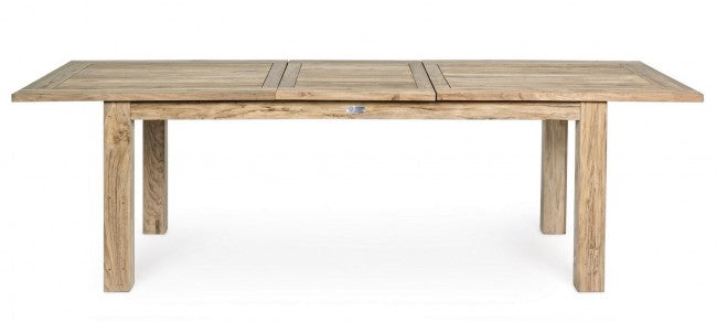 Externer Ausreiselpunkt in Lunterstützung Teak FSC cm 200-260x 100x h 78