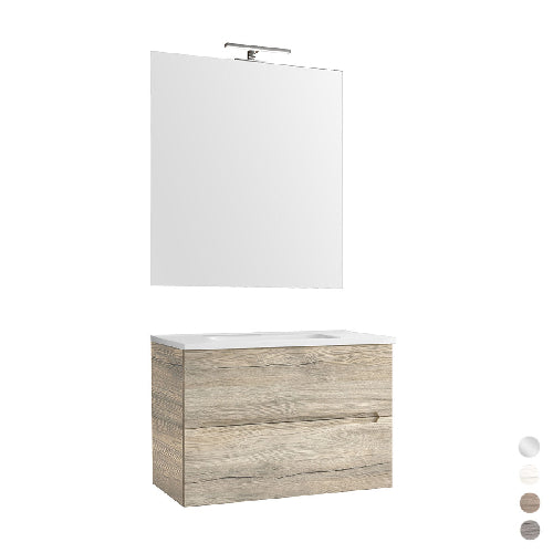 Hängeschrank aus geknoteter Eiche, 70 cm