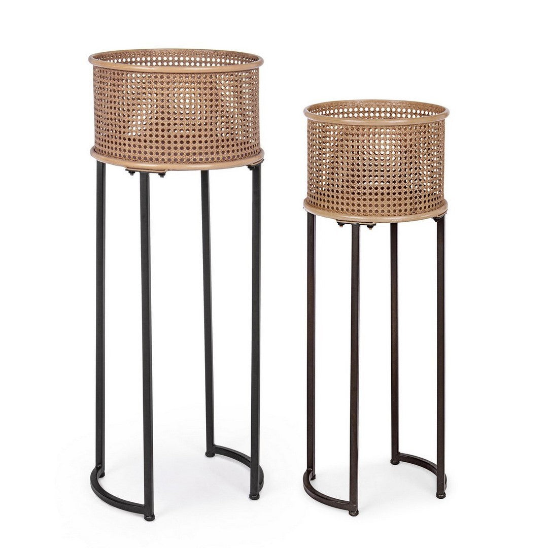 Set mit 2 Elton-Pflanzenhaltern im luxuriösen Stil