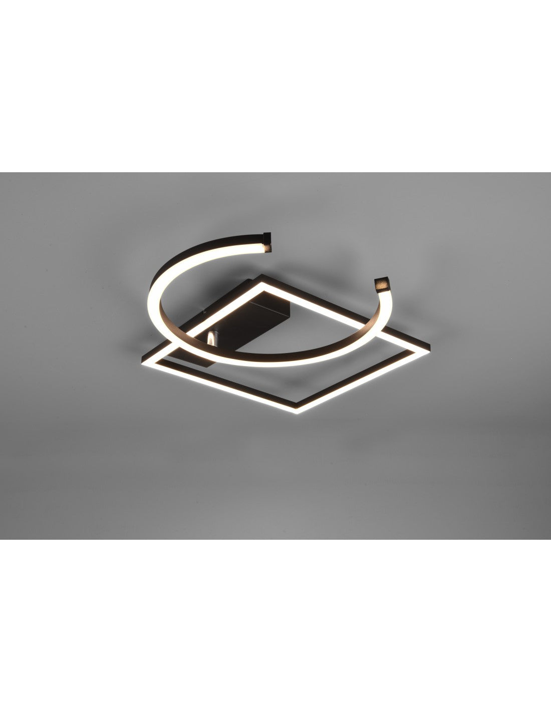 Schwarze Pivot-Deckenleuchte, LED-Dimmer, 4000 K, verstellbare Trio-Beleuchtung