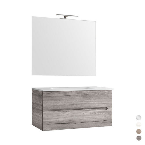 Hängeschrank 90 cm weiße Lärche