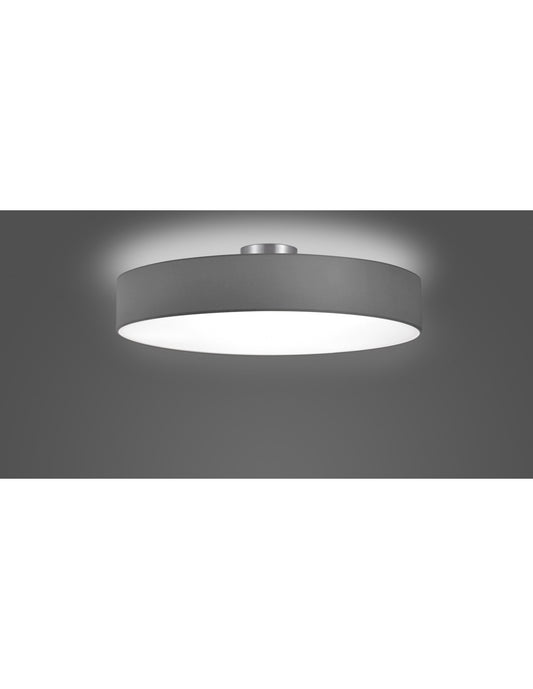 Deckenleuchte Hotel 5 Lights Lampenschirm Grau Ø65 cm Trio Beleuchtung
