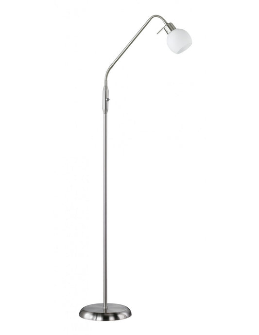 Freddy Spot Led Stehleuchte Nickel Opalglas H150 cm Trio Lighting