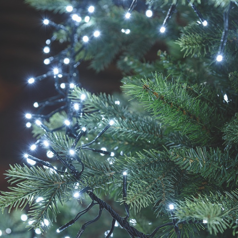 Kaltweiße LED-Kette 1100 MiniLED 11,5m