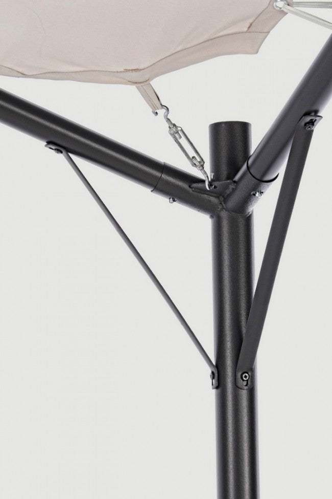 Kuppel-Gartenpavillon anthrazitgrau 3,5x3,5xh 260 cm