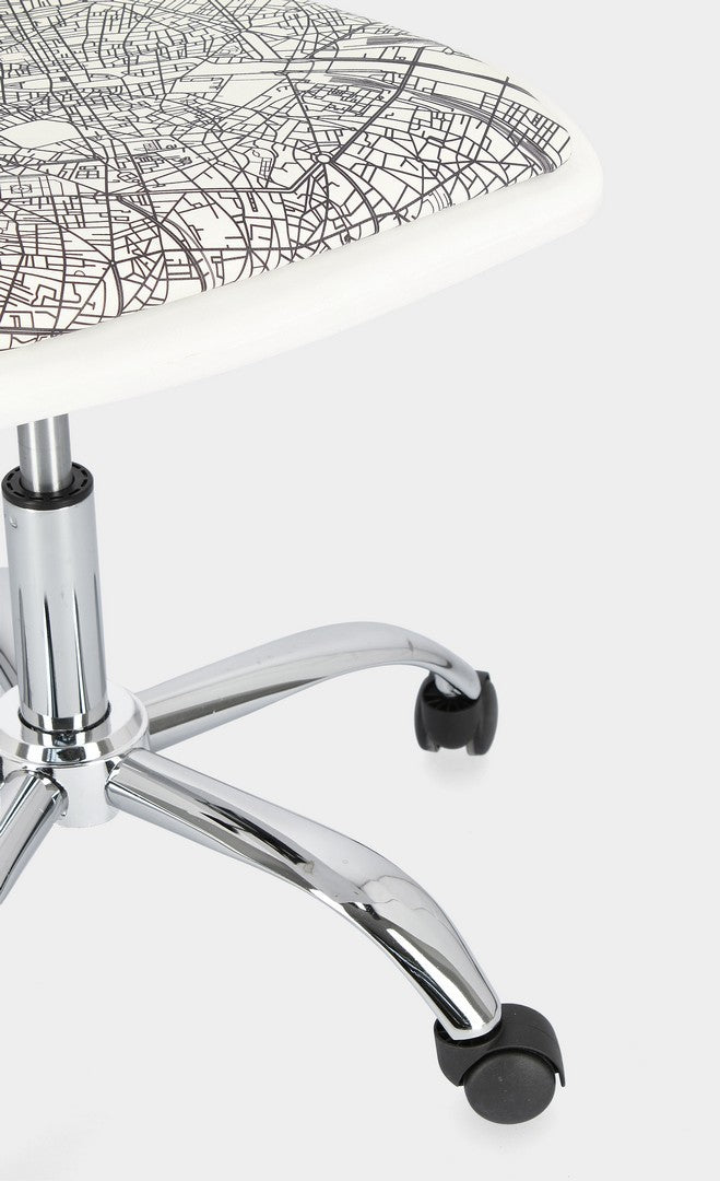 Bürostuhl Stahl Kunstleder Young Paris cm 42,5 x 40 x 87