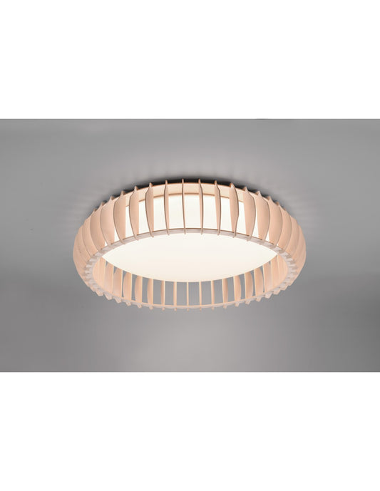 Plafonerin Lobe Naturale Led 38w Dimmer Monte Trio Lighting