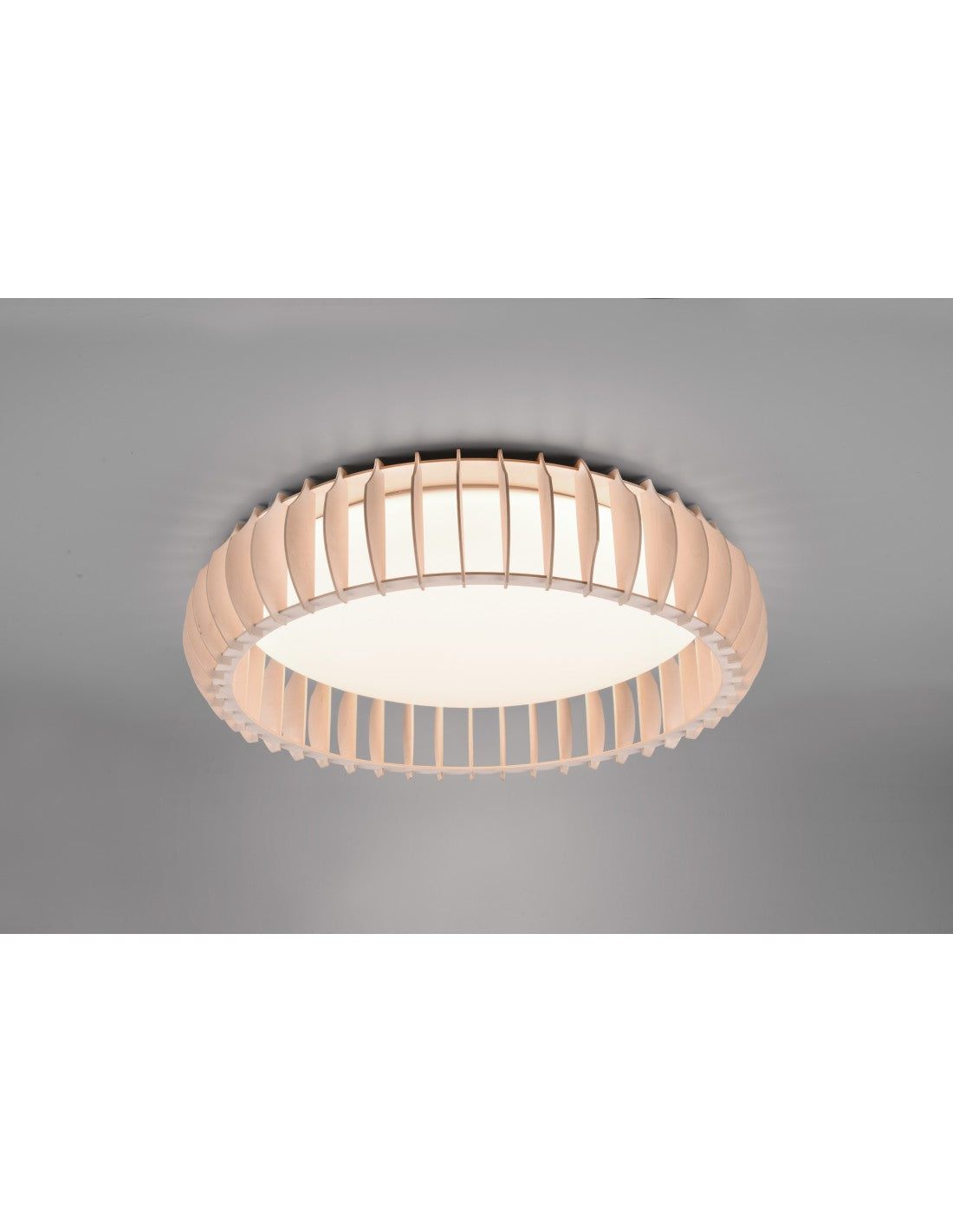 Plafonerin Lobe Naturale Led 38w Dimmer Monte Trio Lighting