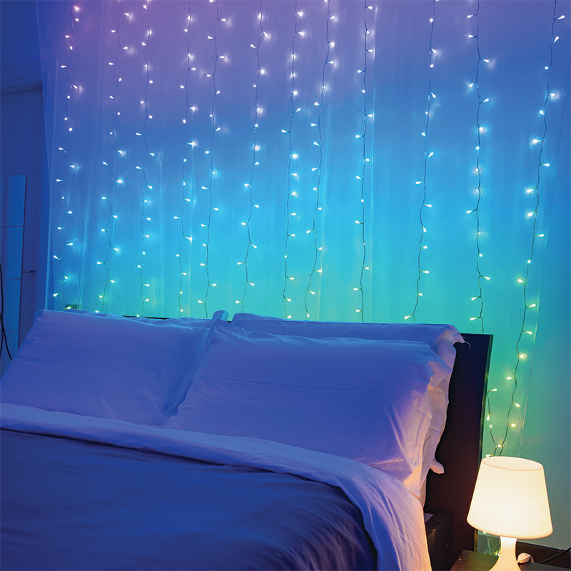 Twinkly cutain WALL RGB und Weiße Bianco 210 led