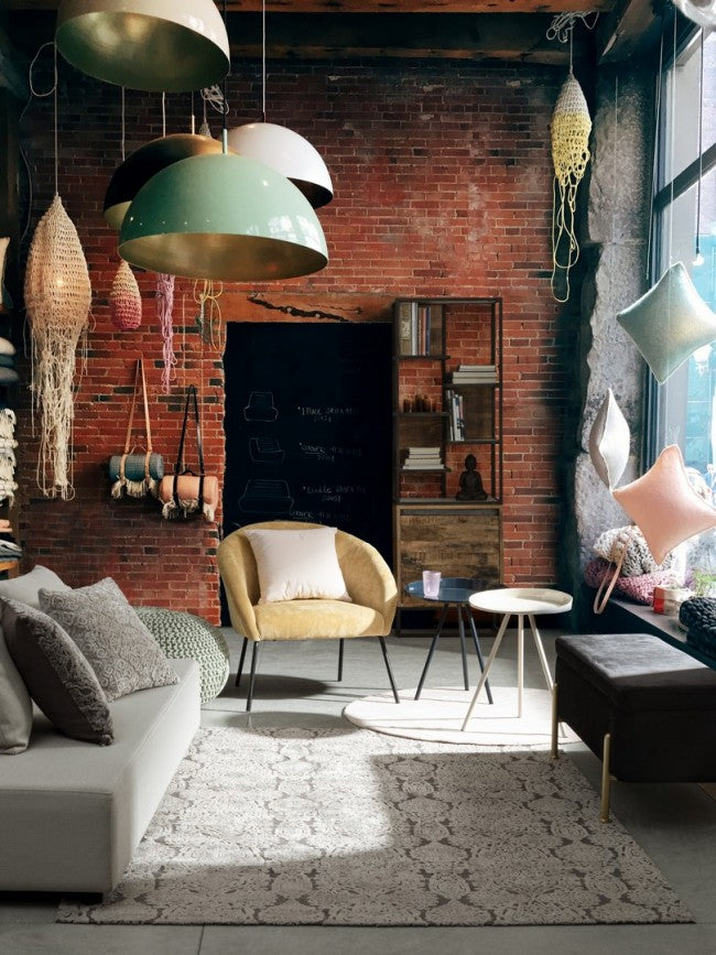 Grauer Tappeto Delhi cm 200 x 300