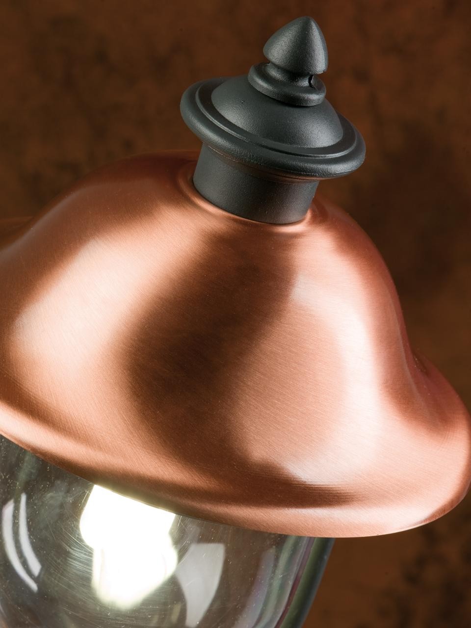 Aufhängung E27, rustikal, grau-kupferfarbene Linie