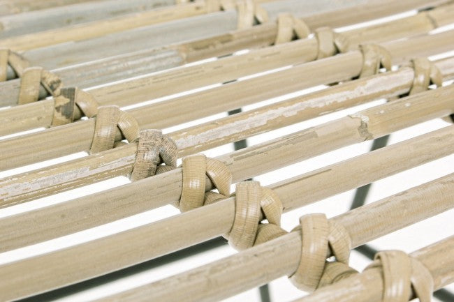 Raquel-Stuhl mit Armlehnen aus Naturfasern