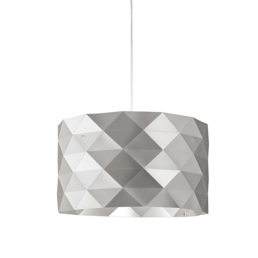 Aufhängung 3 Lichter Silber aus verchromtem Metall cm. 40 x 25h