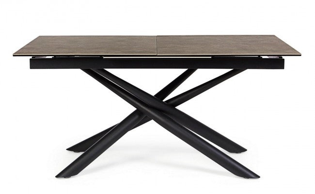Seyfert ausziehbarer Tisch mit Keramikplatte 160-220x90 cm