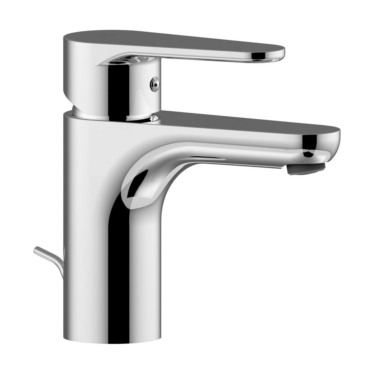 Grüner Waschtischmischer im Einhebeldesign