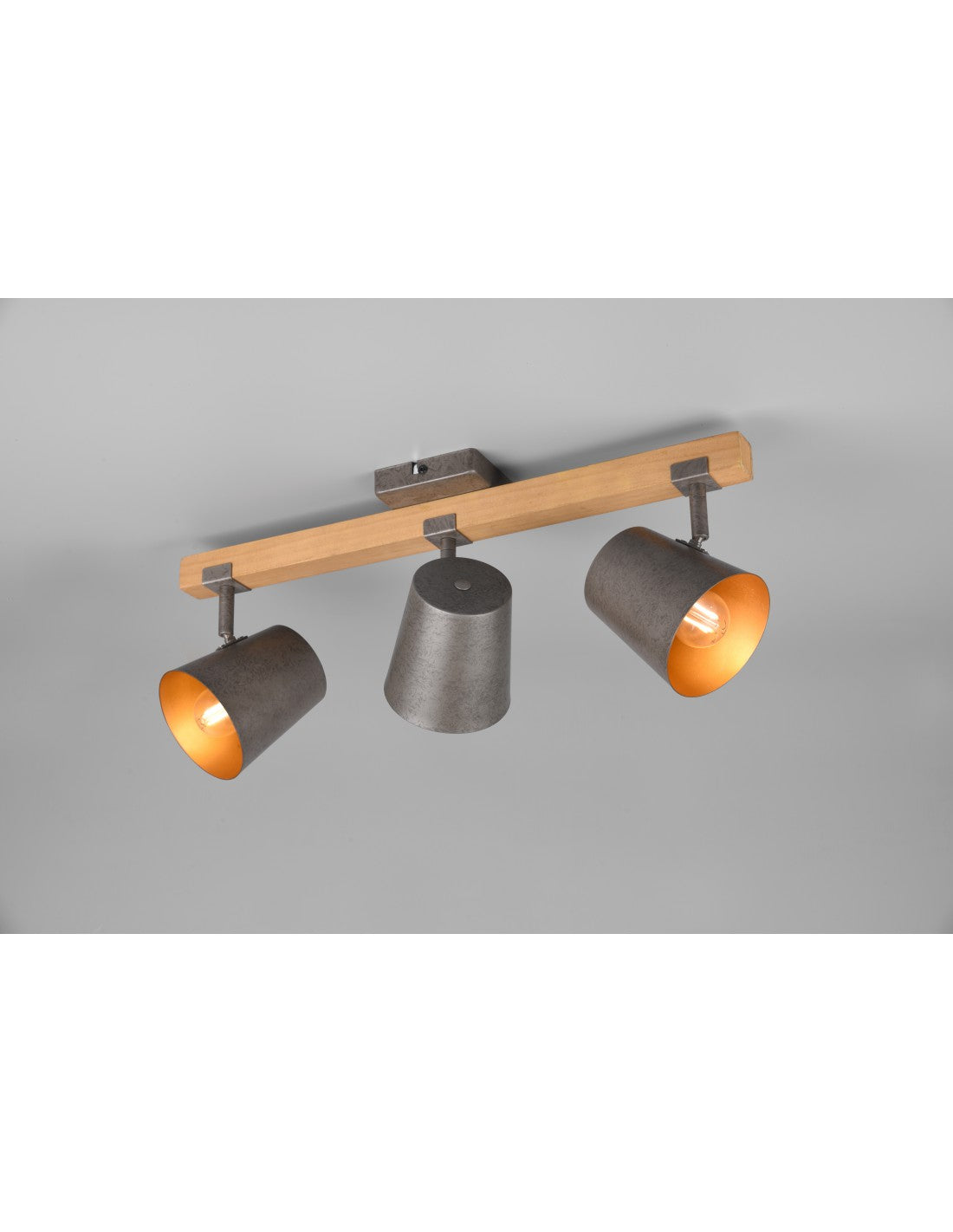 Faretto 3 Spot Orientable Lare E Metall Nichel Bell Trio Lighting