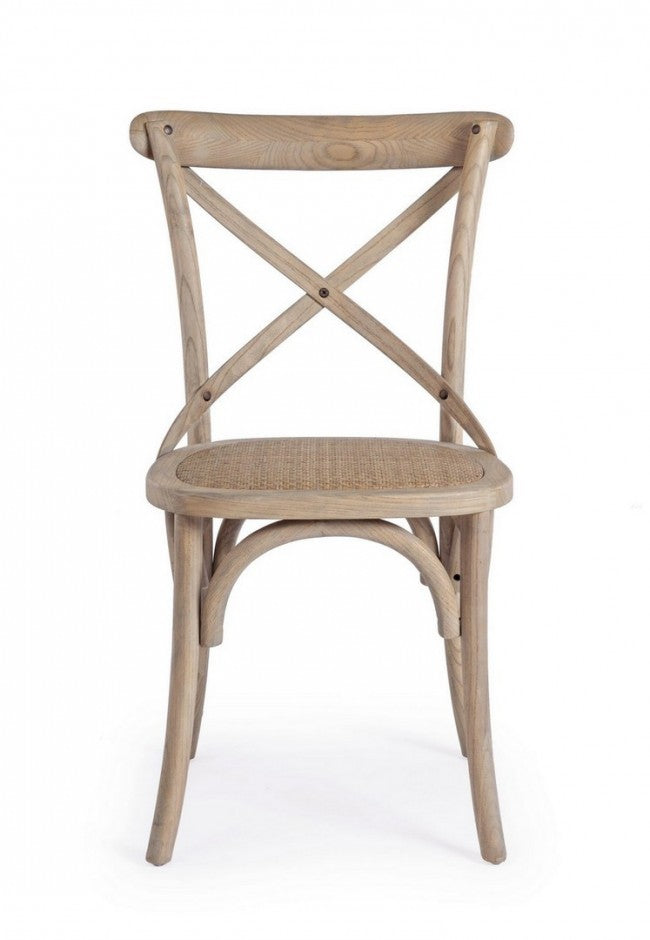 Cross Chair Naturgrau