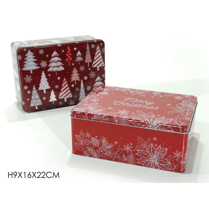 Sortierte Weihnachtsdose 16 x 22 x H 9 Stück 1