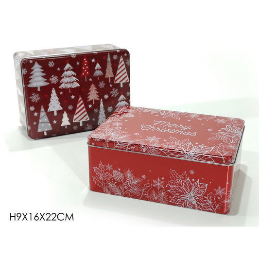 Sortierte Weihnachtsdose 16 x 22 x H 9 Stück 1