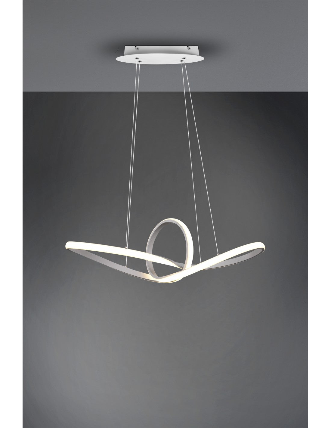 Suspension Sansa Led 28w Dimmerbares Bianco L80 cm Trio Lighting