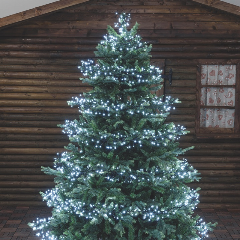 Kaltweiße LED-Kette 1100 MiniLED 11,5m