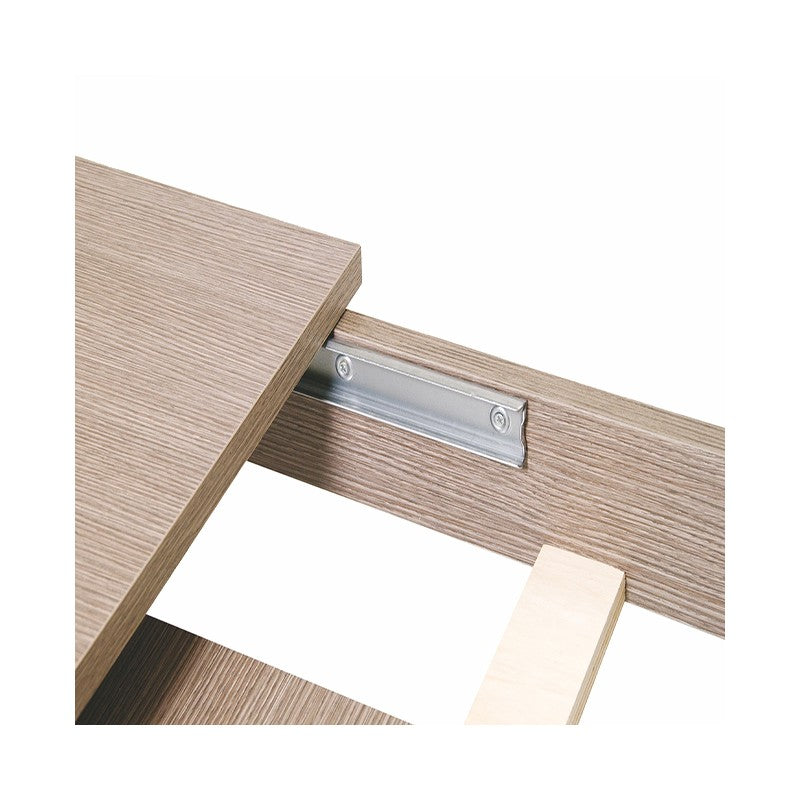 Ausziehbarer Esstisch komplett aus Melaminholz 90x160-200 cm Olmo