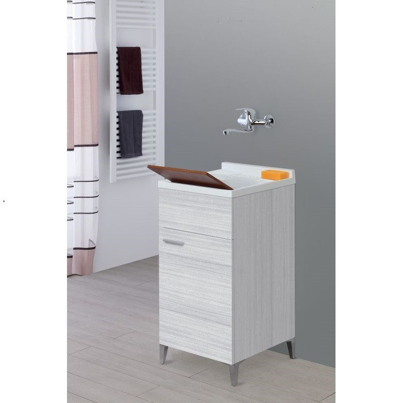 Eintüriges Waschbecken Grau 45x50x h83 cm