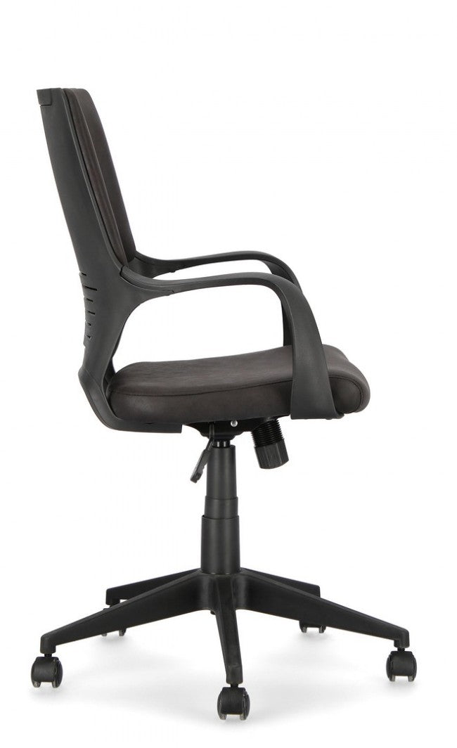 Poltrona, in Geweben, in Damon mit schwarzem, schwarzem Rückenlehne