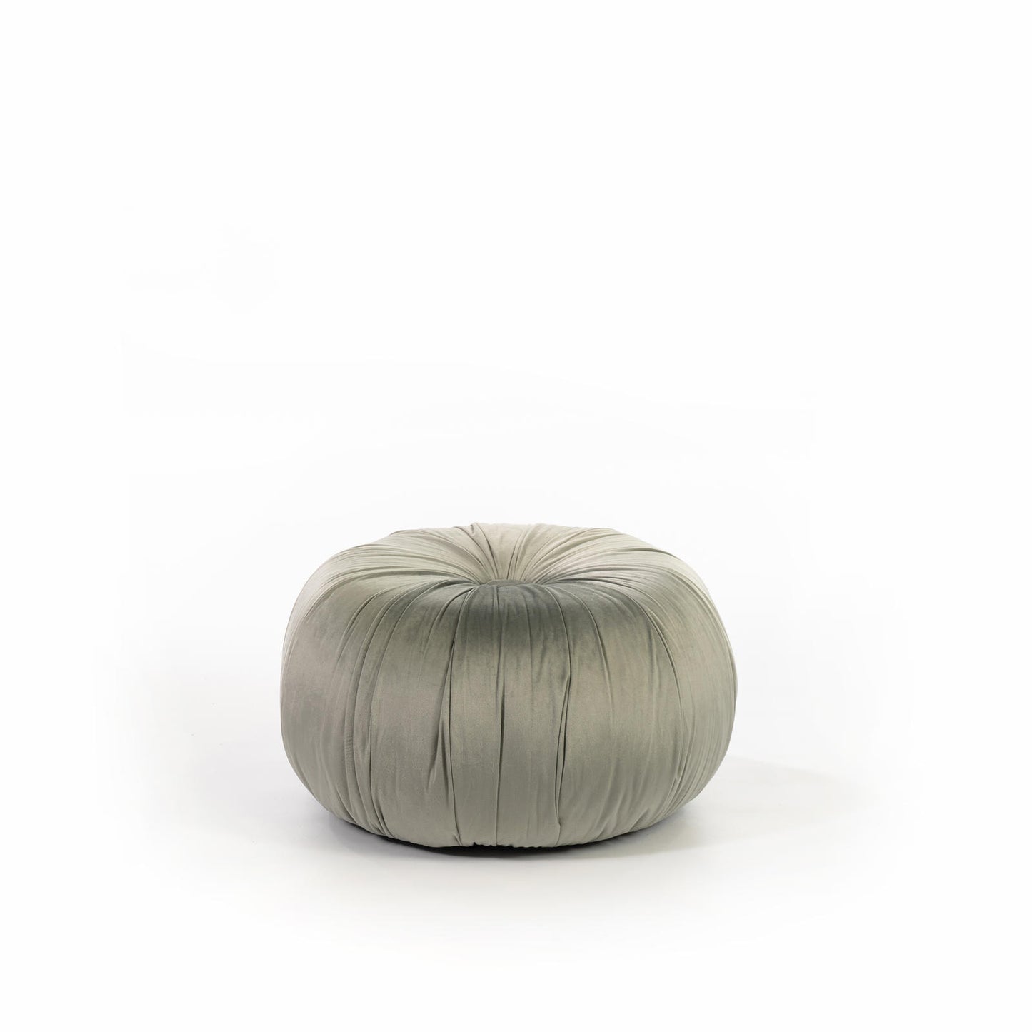Pouf Design mit grauem Metall, grau 36 x 36 x h 30