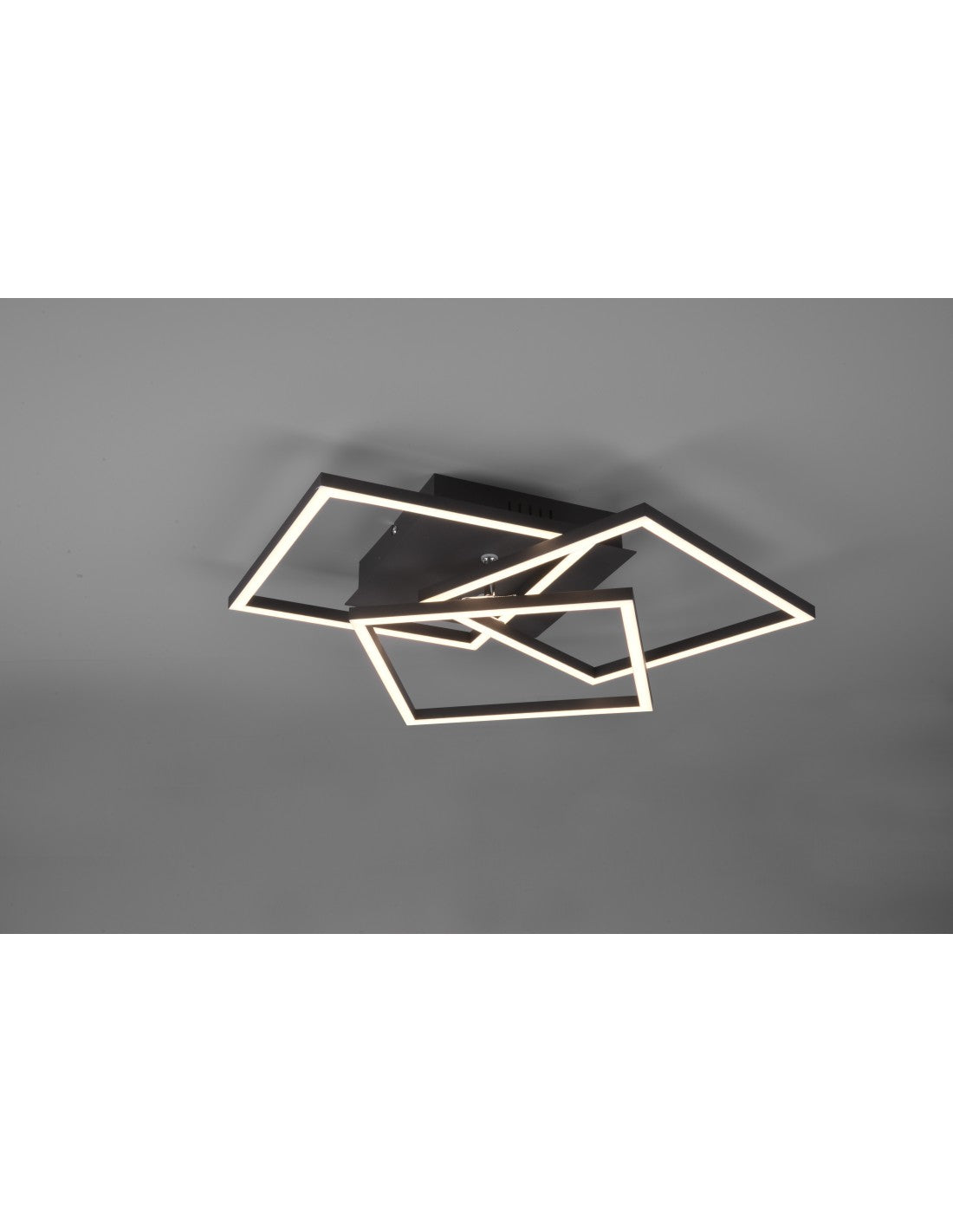 Deckenleuchte 3 quadratisch verstellbarer LED-Dimmer Mobile Black Trio Lighting