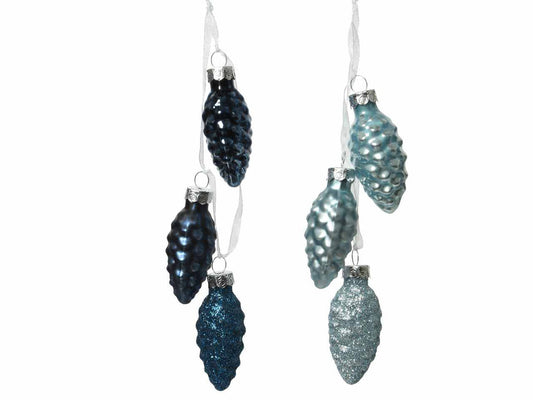 Dekoration Pigna Für Weihnachtsmann In Vetro 2,5 Cm Coloration Assortite