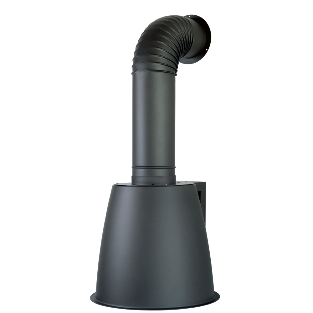 Ansaugluft URBAN LUX PARETE aus Stahl mit brunkiertem Stahl, cm Ø49,