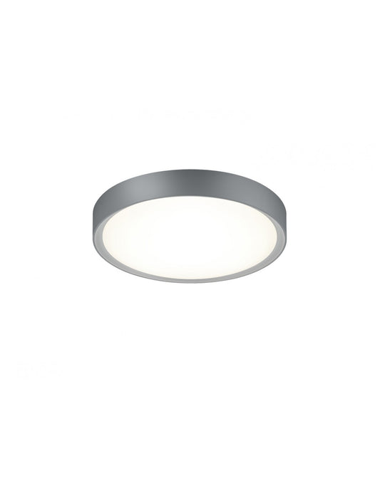 Clarimo Runde Deckenleuchte LED Dimmbar Aluminium IP44 Ø33 cm Trio Lighting