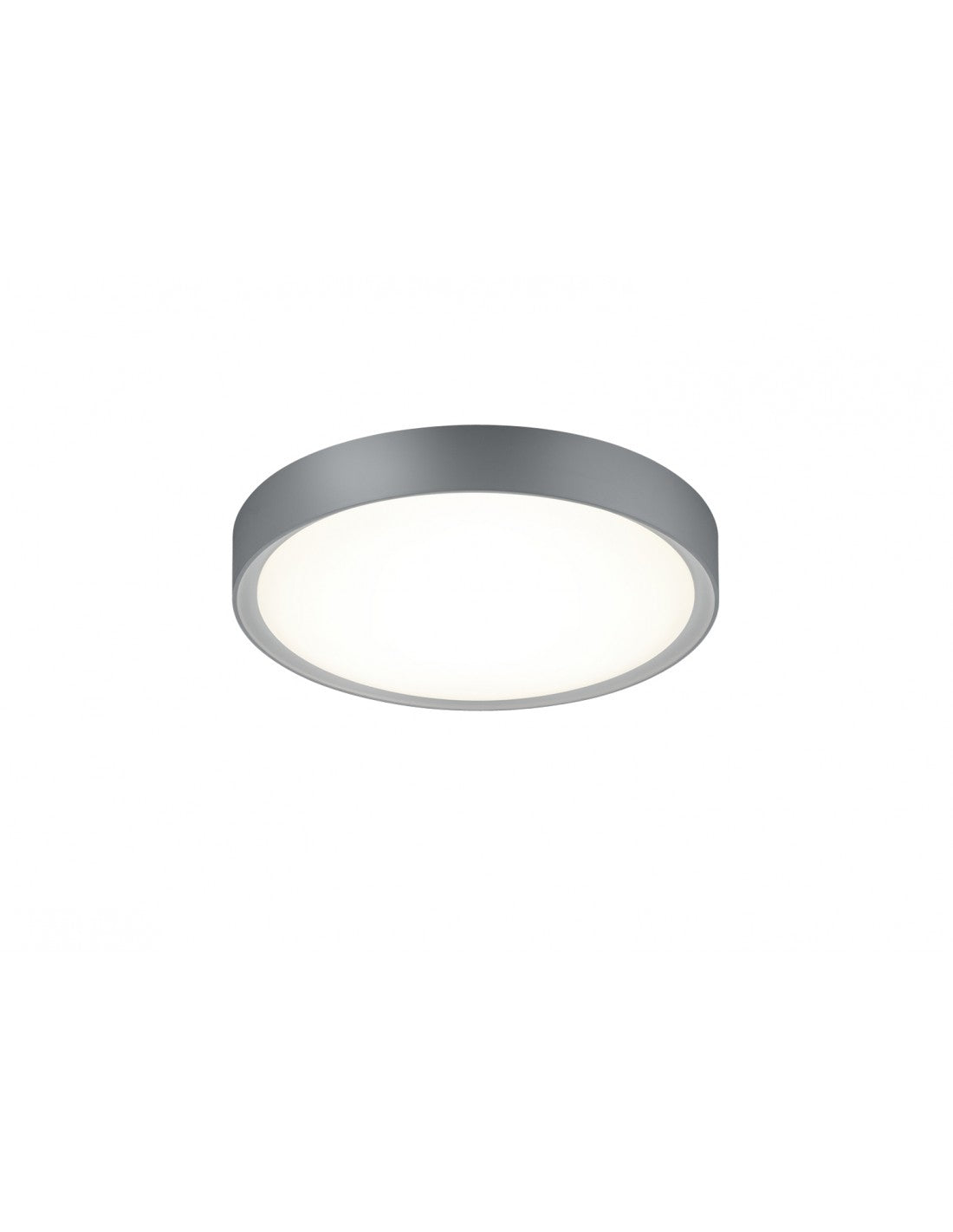 Clarimo Runde Deckenleuchte LED Dimmbar Aluminium IP44 Ø33 cm Trio Lighting