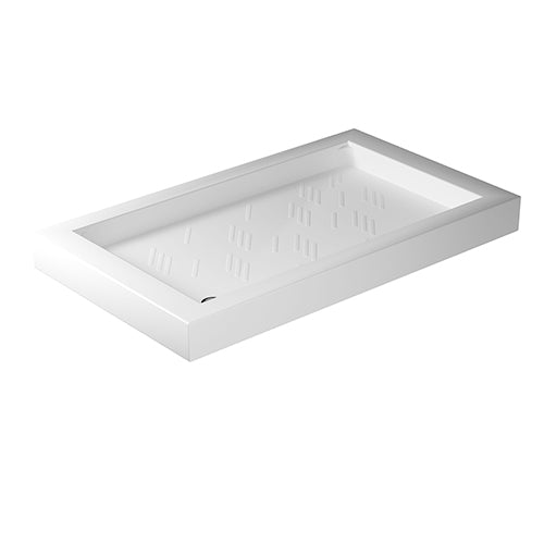 Rechteckige Duschwanne aus Keramik