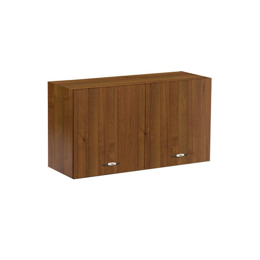 Antiker Oberschrank aus Walnussholz mit 2 Küchentüren, 90 x 32 x 49 cm