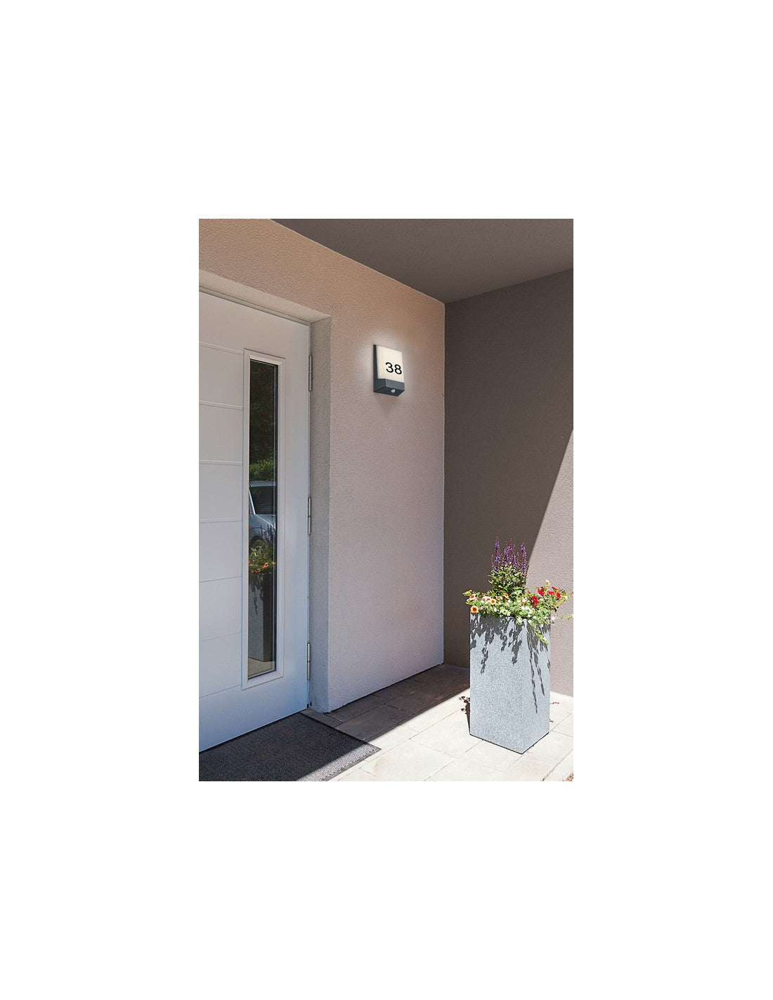 Kasai LED-Wandleuchte IP54 Twilight und Civic Sensor Trio Lighting