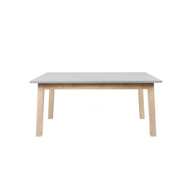 Moderner ausziehbarer Tisch aus grauer Eiche 90 x 160 -240 cm
