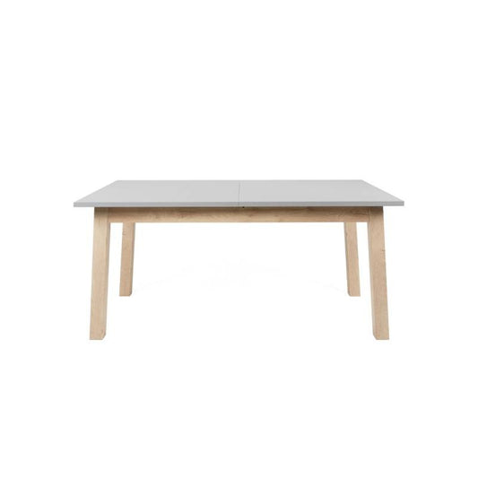 Moderner ausziehbarer Tisch aus grauer Eiche 90 x 160 -240 cm