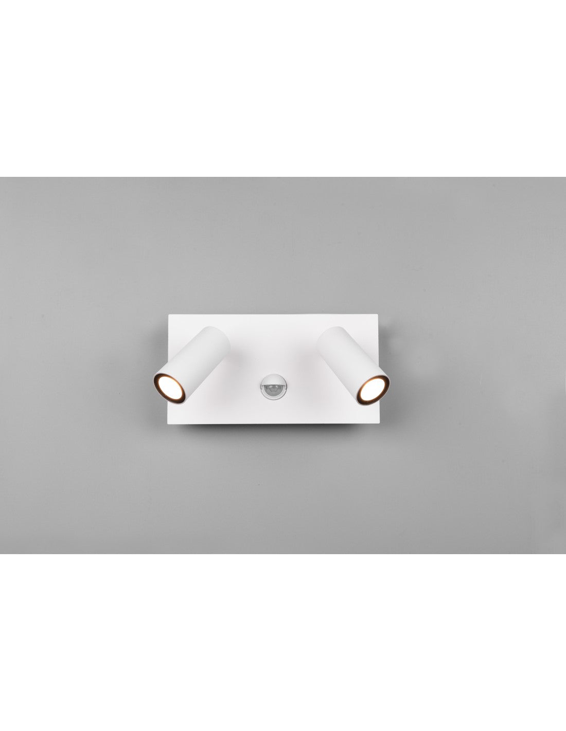 Tunga IP54 Doppelt verstellbares weißes LED-Spotlicht mit Trio-Beleuchtungssensor