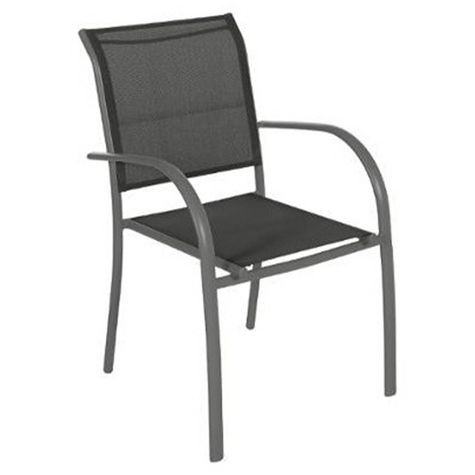 Quadratischer Sessel in Anthrazit-Graphit